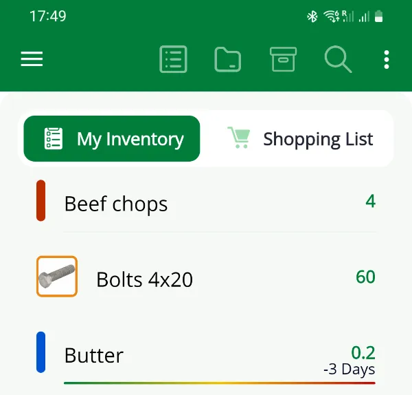 My Inventory