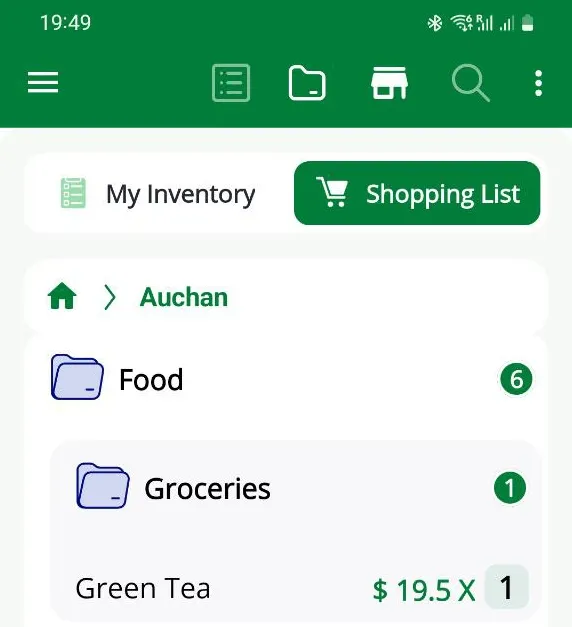 Shopping List